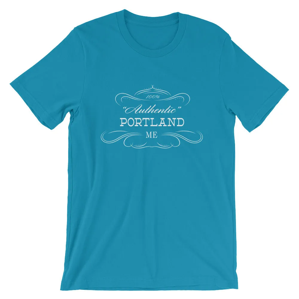 Maine - Portland ME - Short-Sleeve Unisex T-Shirt - "Authentic"