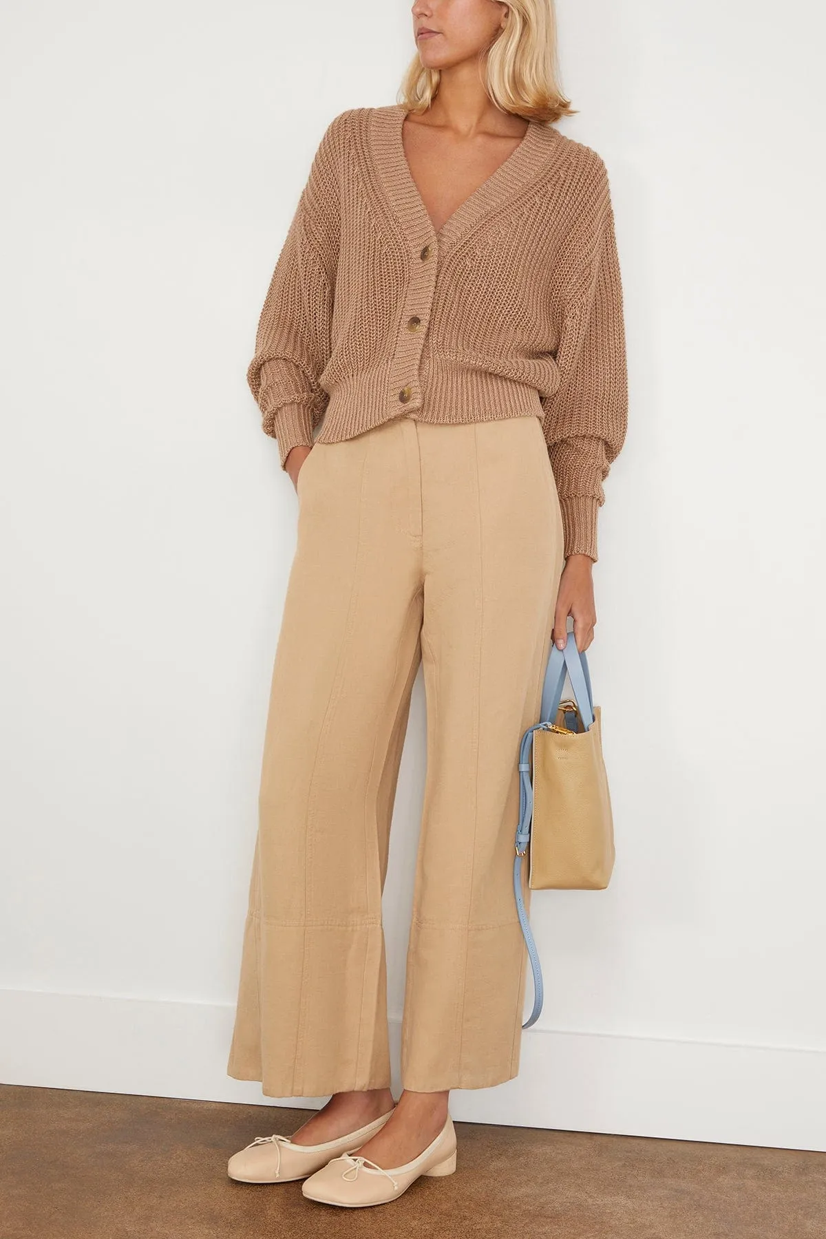 Malou Wide Leg Pant in Desert