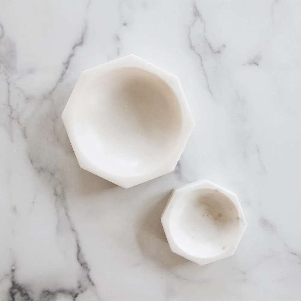 Marble Octagon Bowl - Small