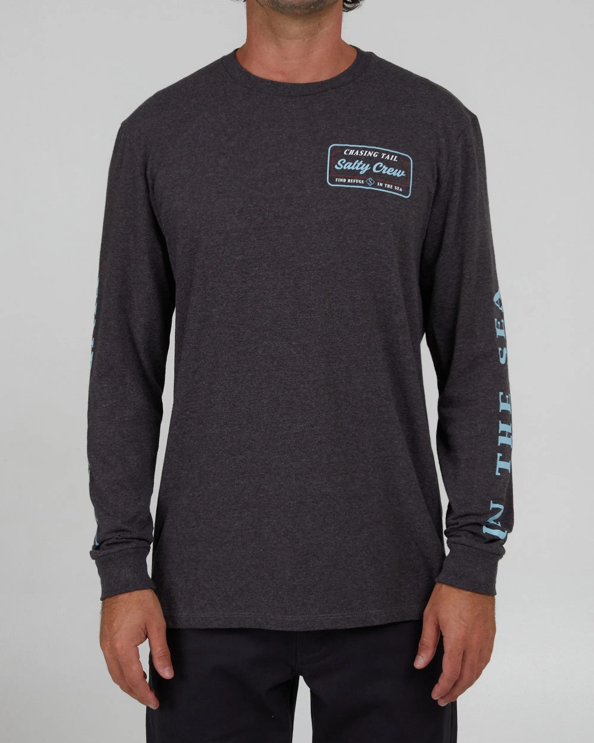 Marina Charcoal Heather L/S Classic Tee