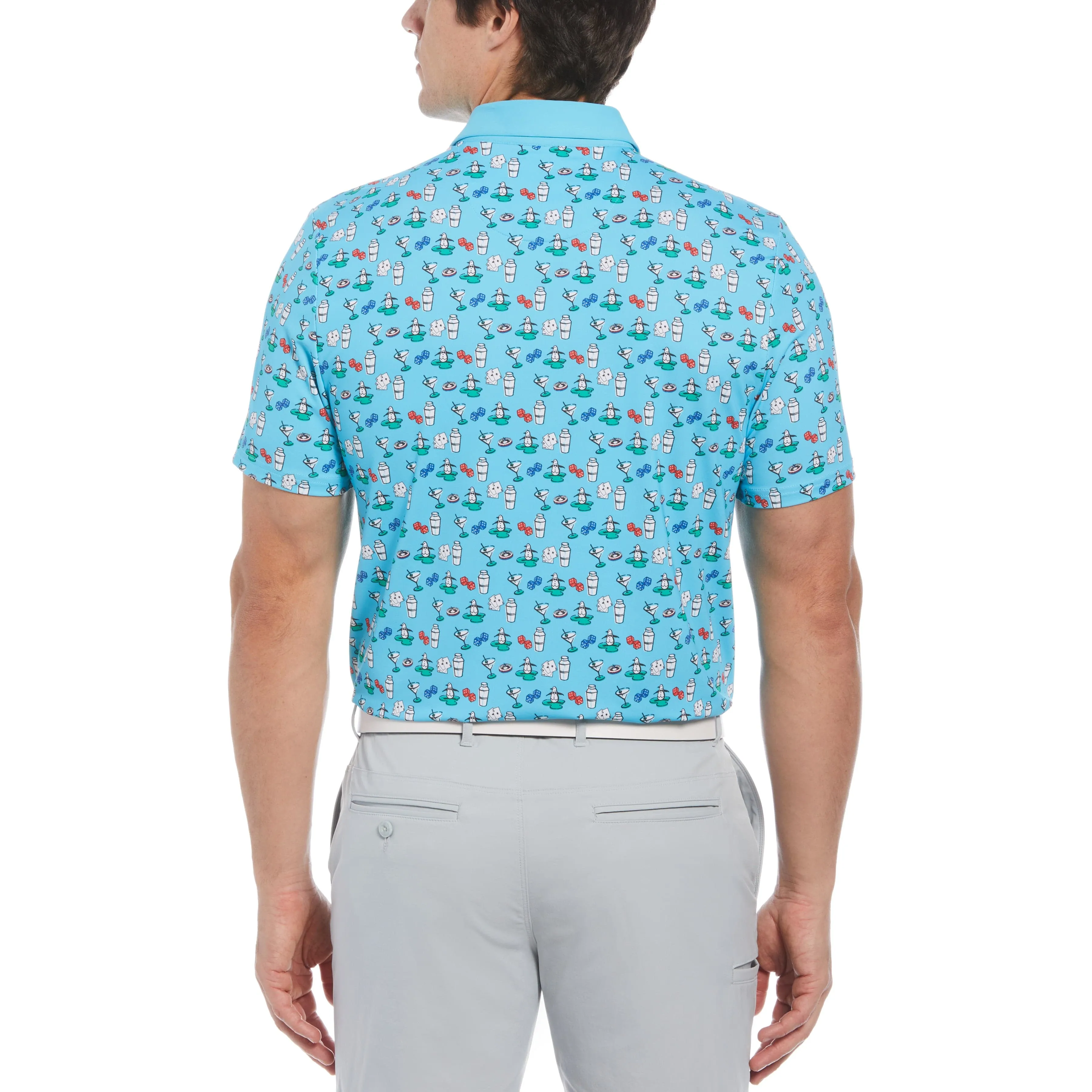 Martini Print Golf Polo