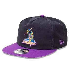 Melbourne Storm Official GOLFER Retro Flat Cap Snapback Heritage Classic NRL Rugby League By New Era