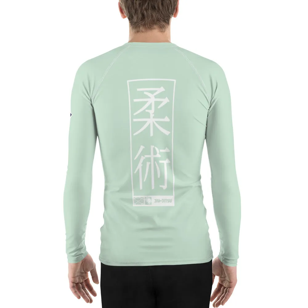 Mens Long Sleeve BJJ Rash Guard - Jiu-Jitsu 012 - Surf Crest