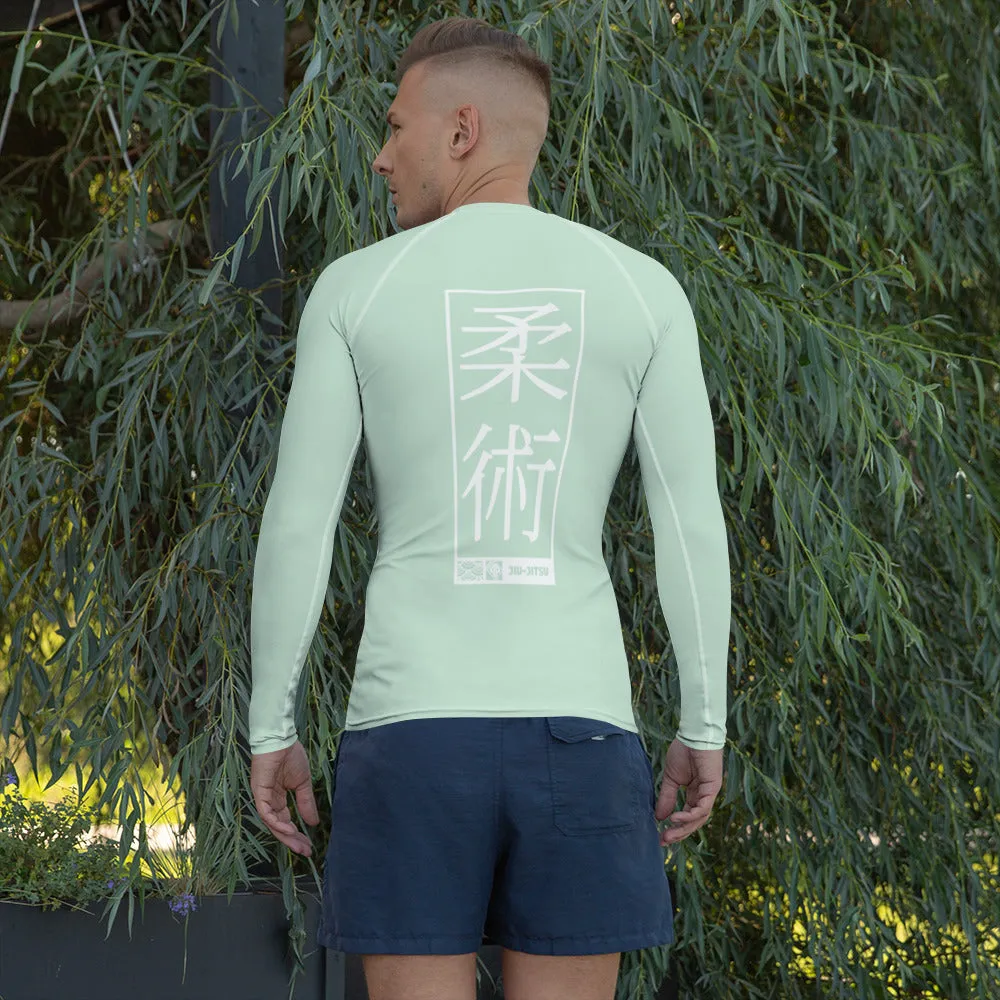 Mens Long Sleeve BJJ Rash Guard - Jiu-Jitsu 012 - Surf Crest