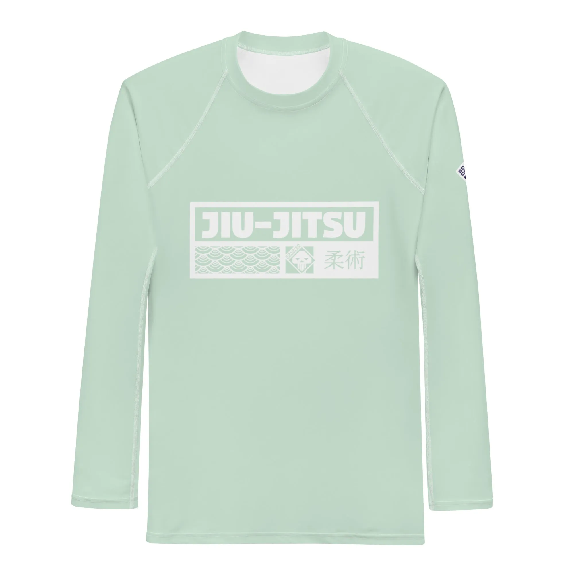 Mens Long Sleeve BJJ Rash Guard - Jiu-Jitsu 012 - Surf Crest