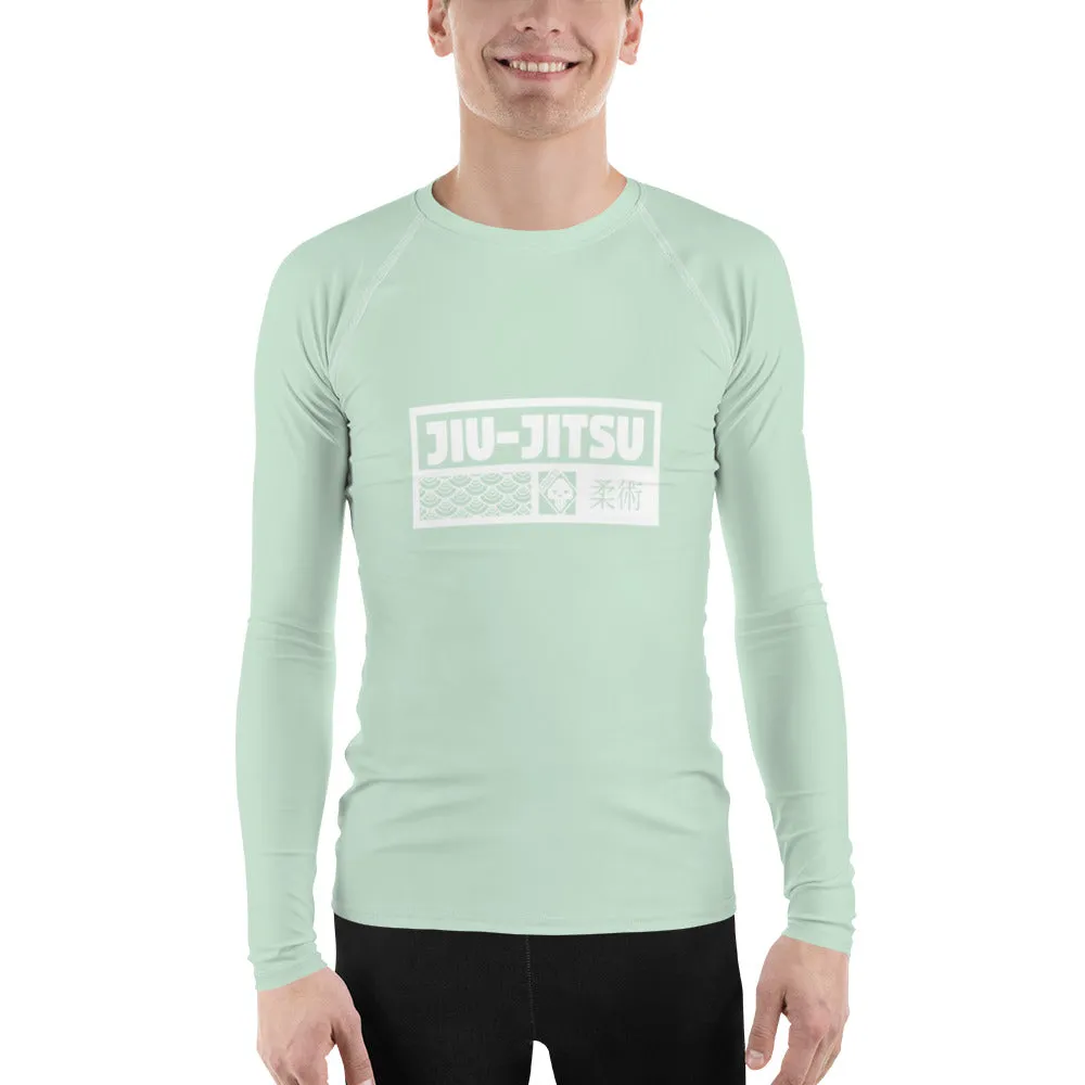 Mens Long Sleeve BJJ Rash Guard - Jiu-Jitsu 012 - Surf Crest