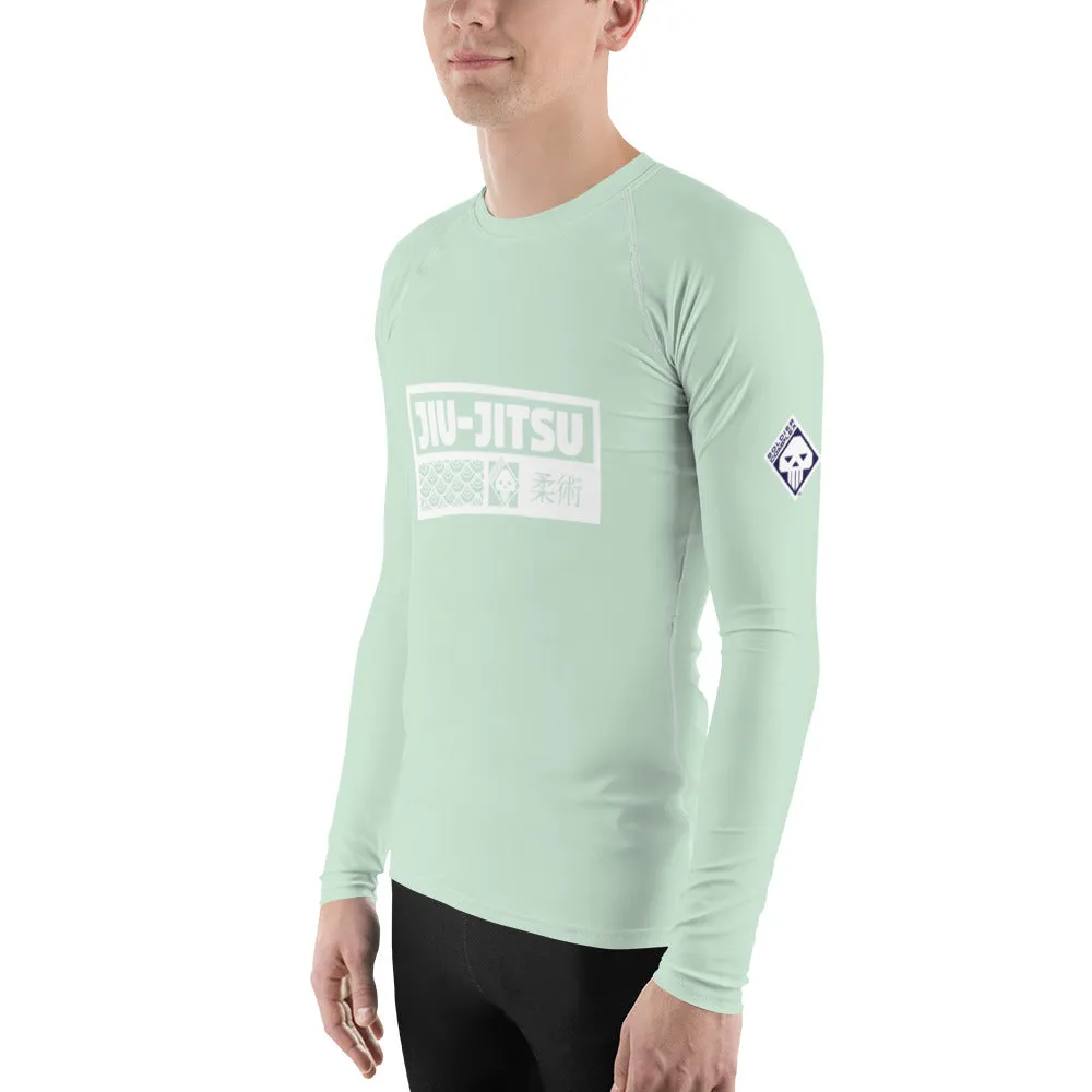 Mens Long Sleeve BJJ Rash Guard - Jiu-Jitsu 012 - Surf Crest