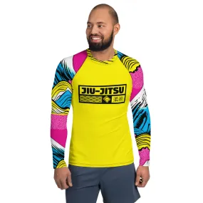 Mens Long Sleeve BJJ Rash Guard - Jiu-Jitsu 016 - Mt Fuji 001