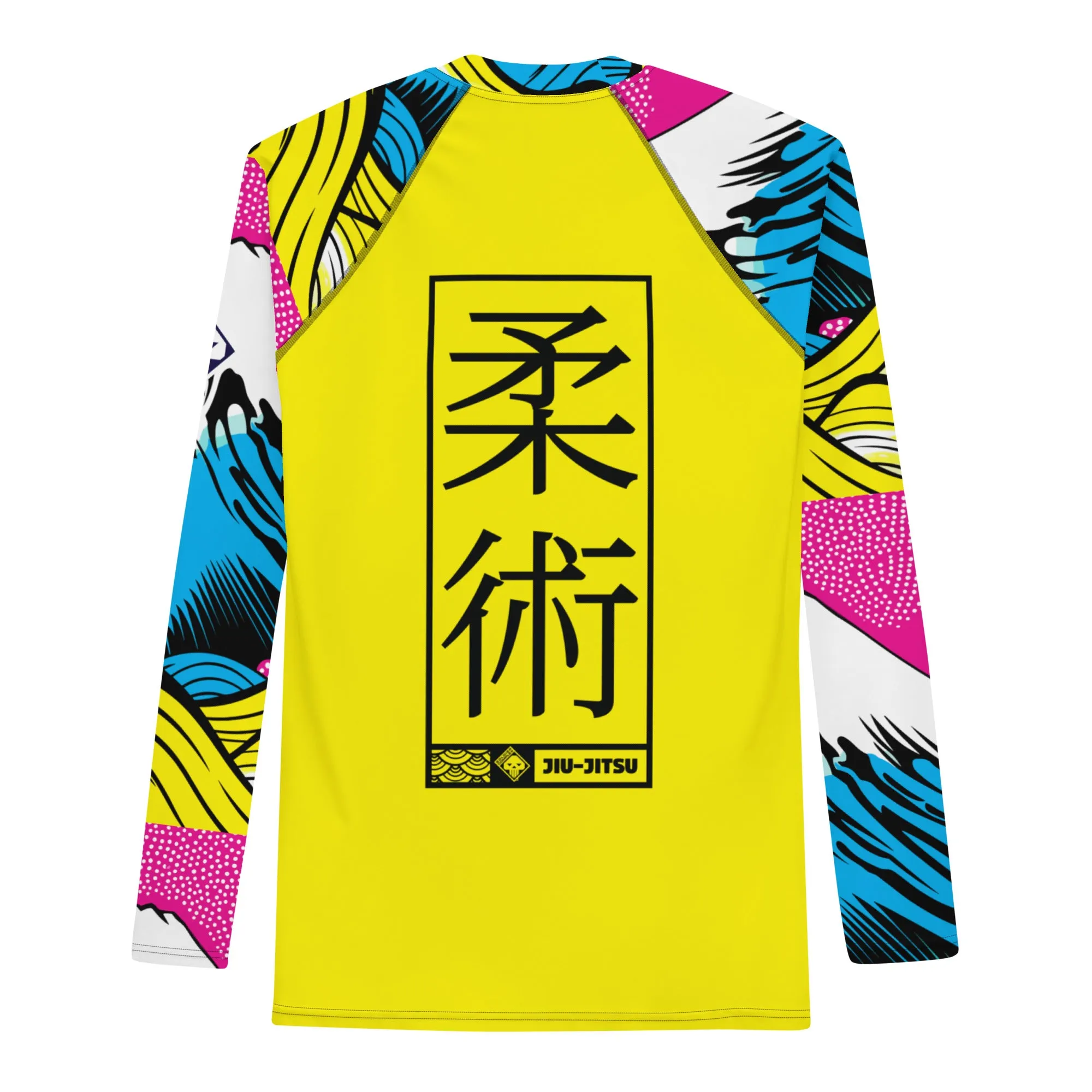 Mens Long Sleeve BJJ Rash Guard - Jiu-Jitsu 016 - Mt Fuji 001