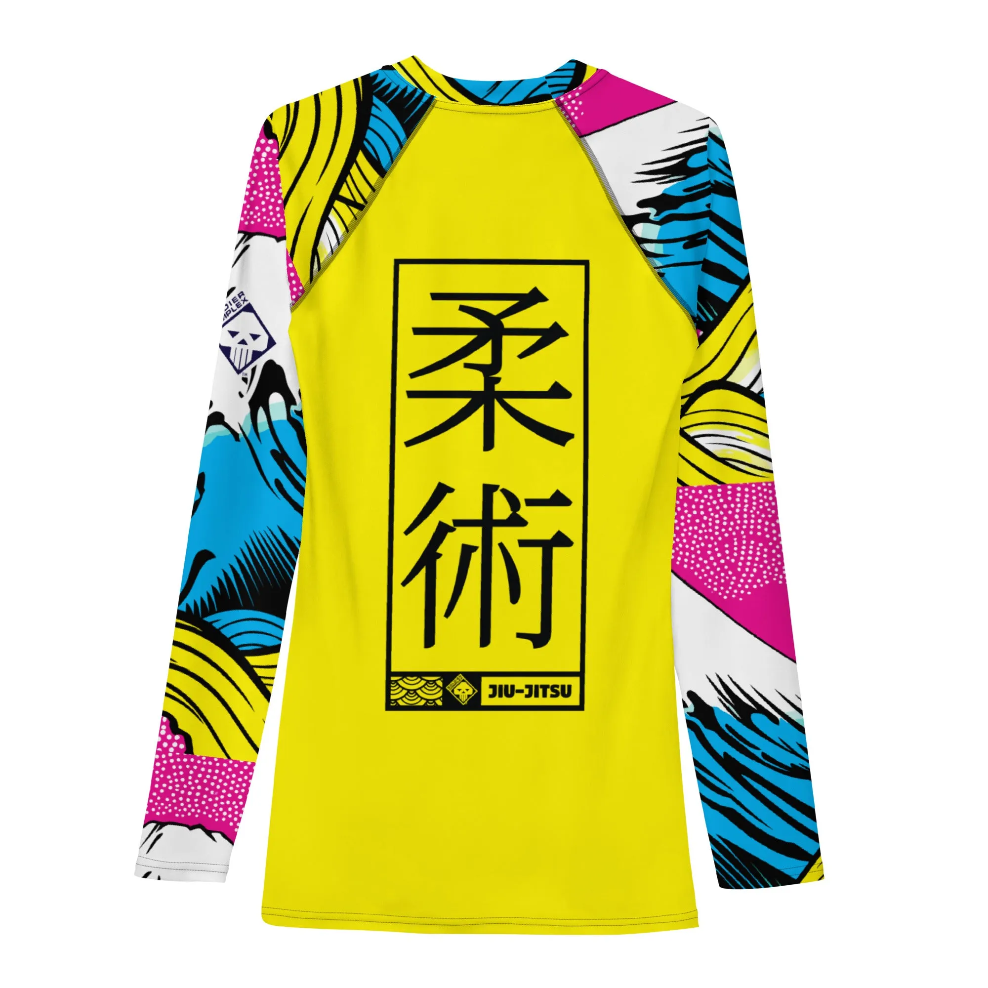 Mens Long Sleeve BJJ Rash Guard - Jiu-Jitsu 016 - Mt Fuji 001