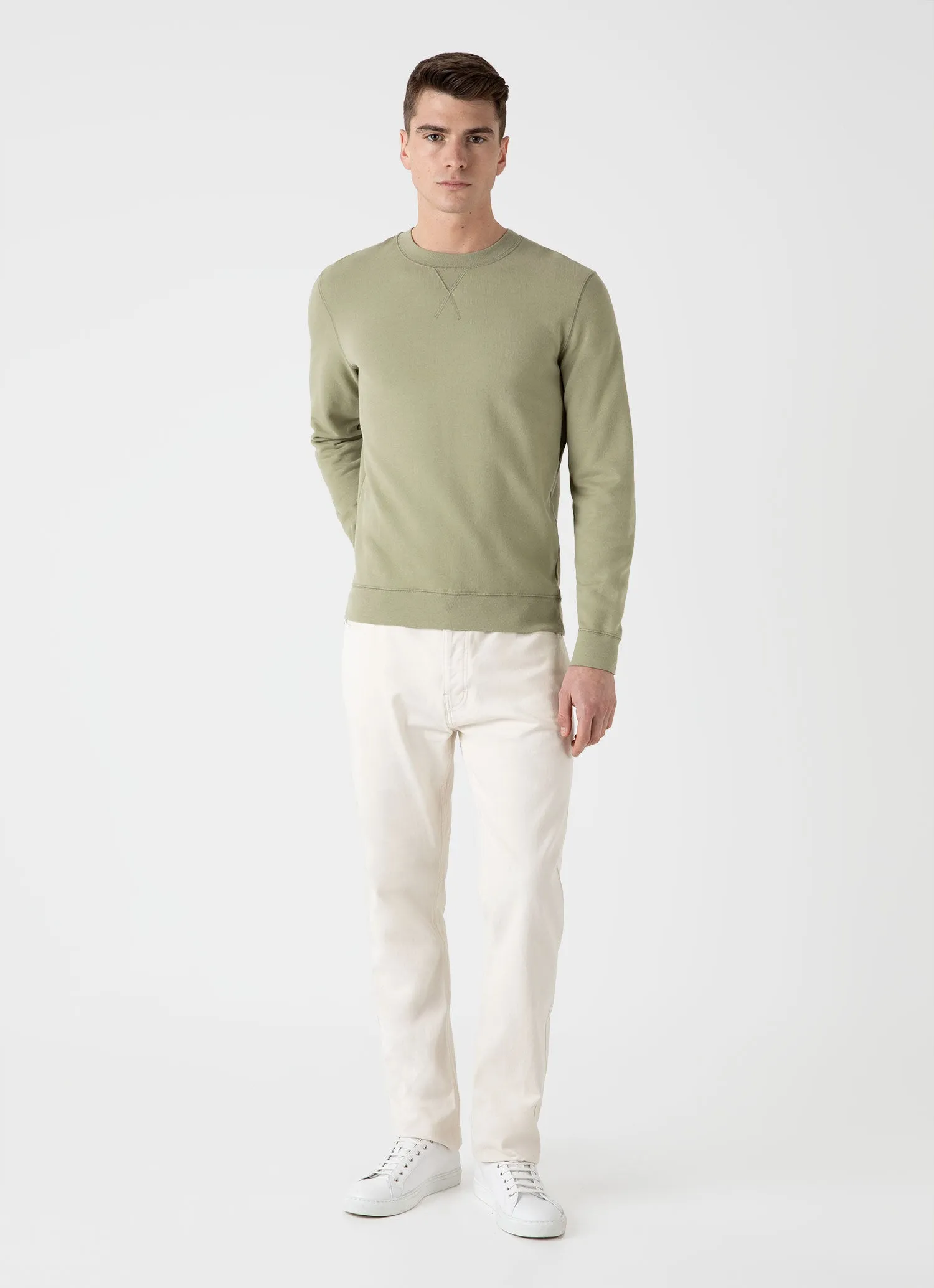 Men's Loopback Sweatshirt in Pale Khaki