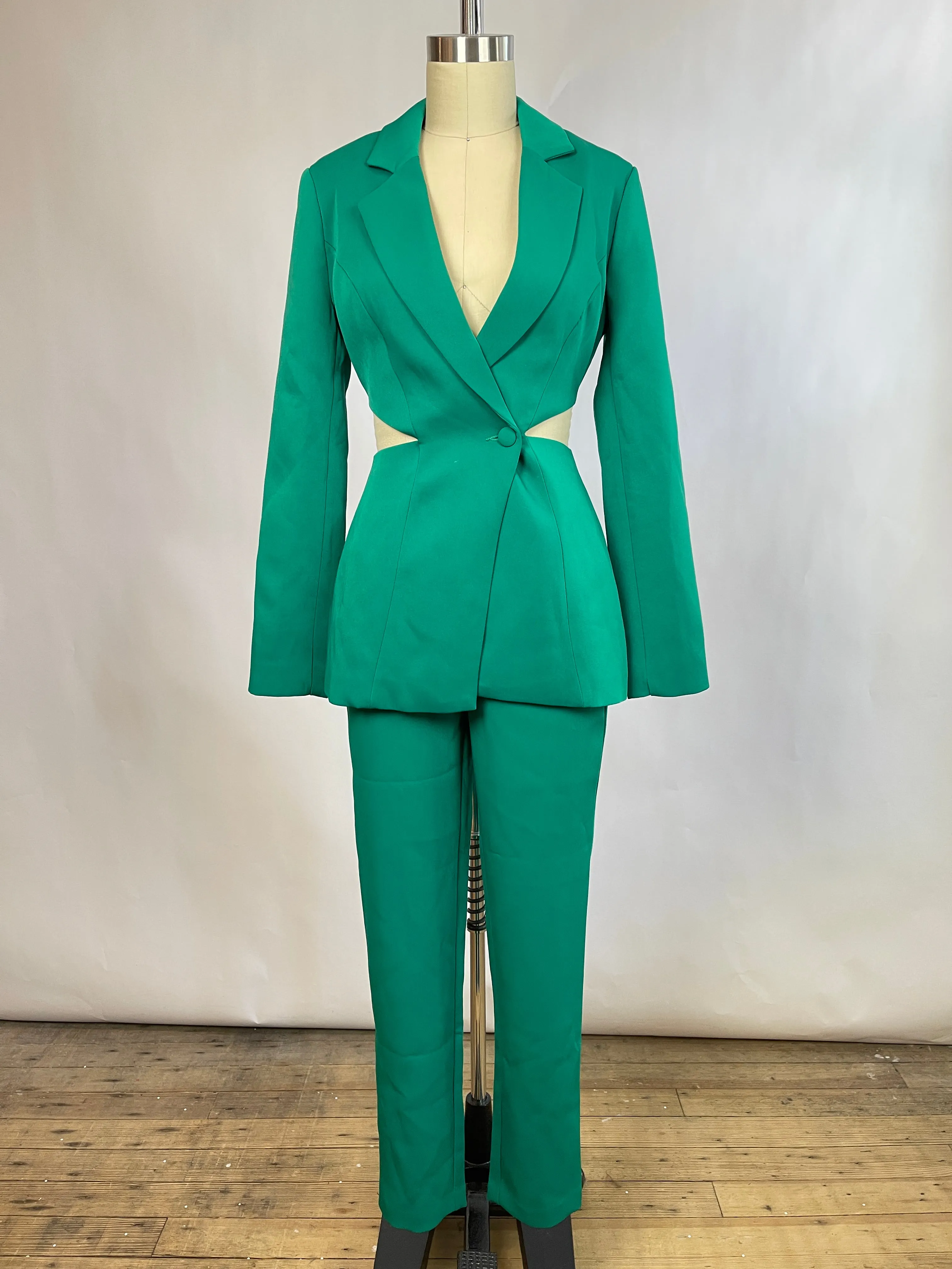 Meshki Green Blazer Set (XS)