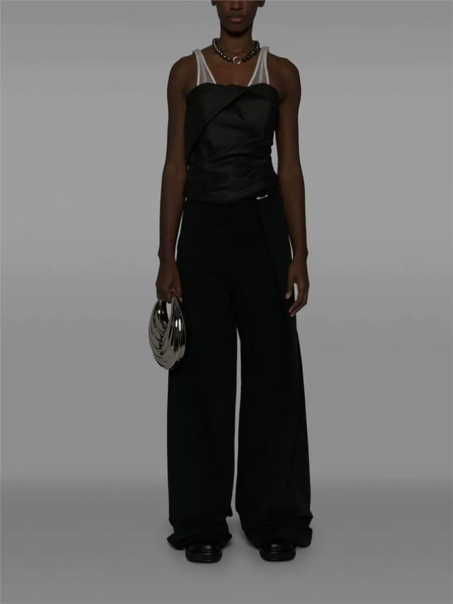 MID-RISE WIDE-LEG TROUSERS