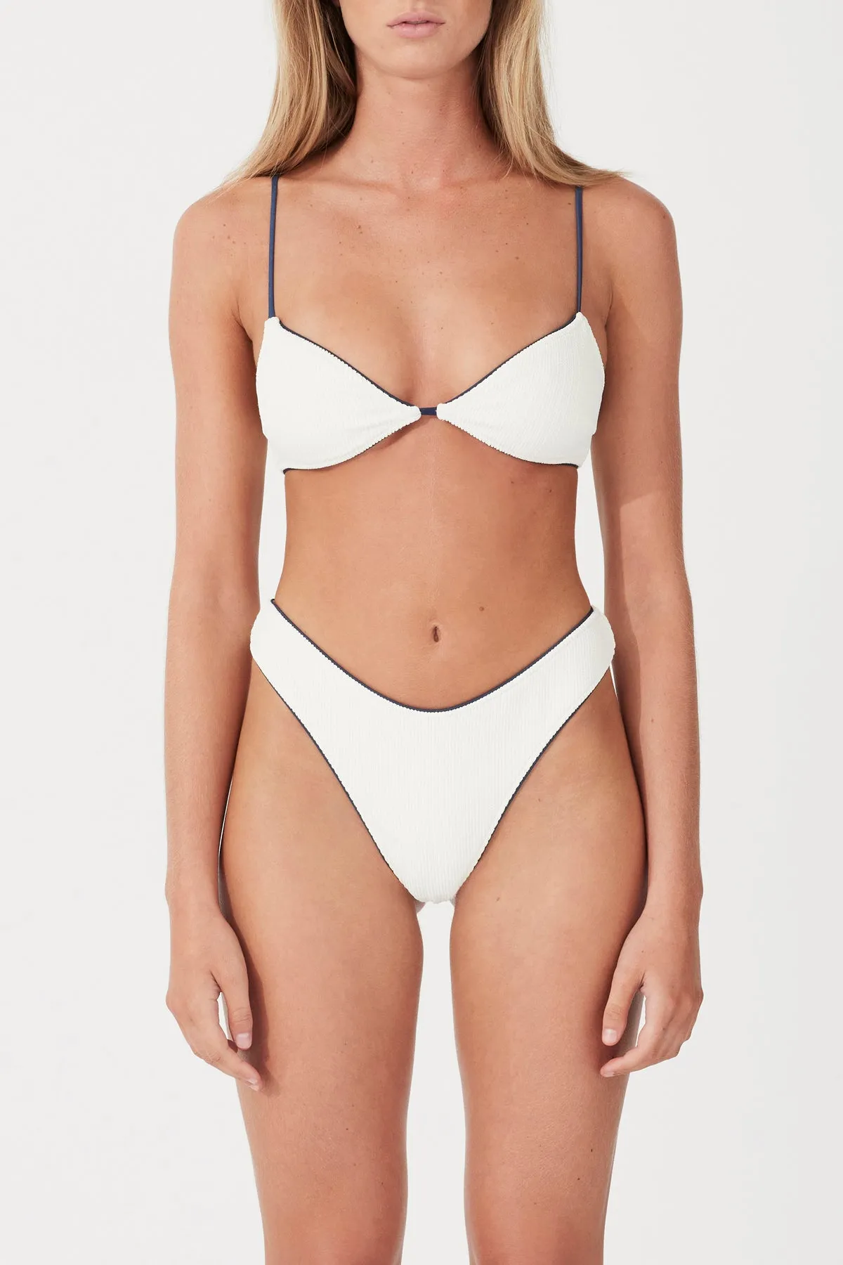 Milk Textured Curve Thong Brief