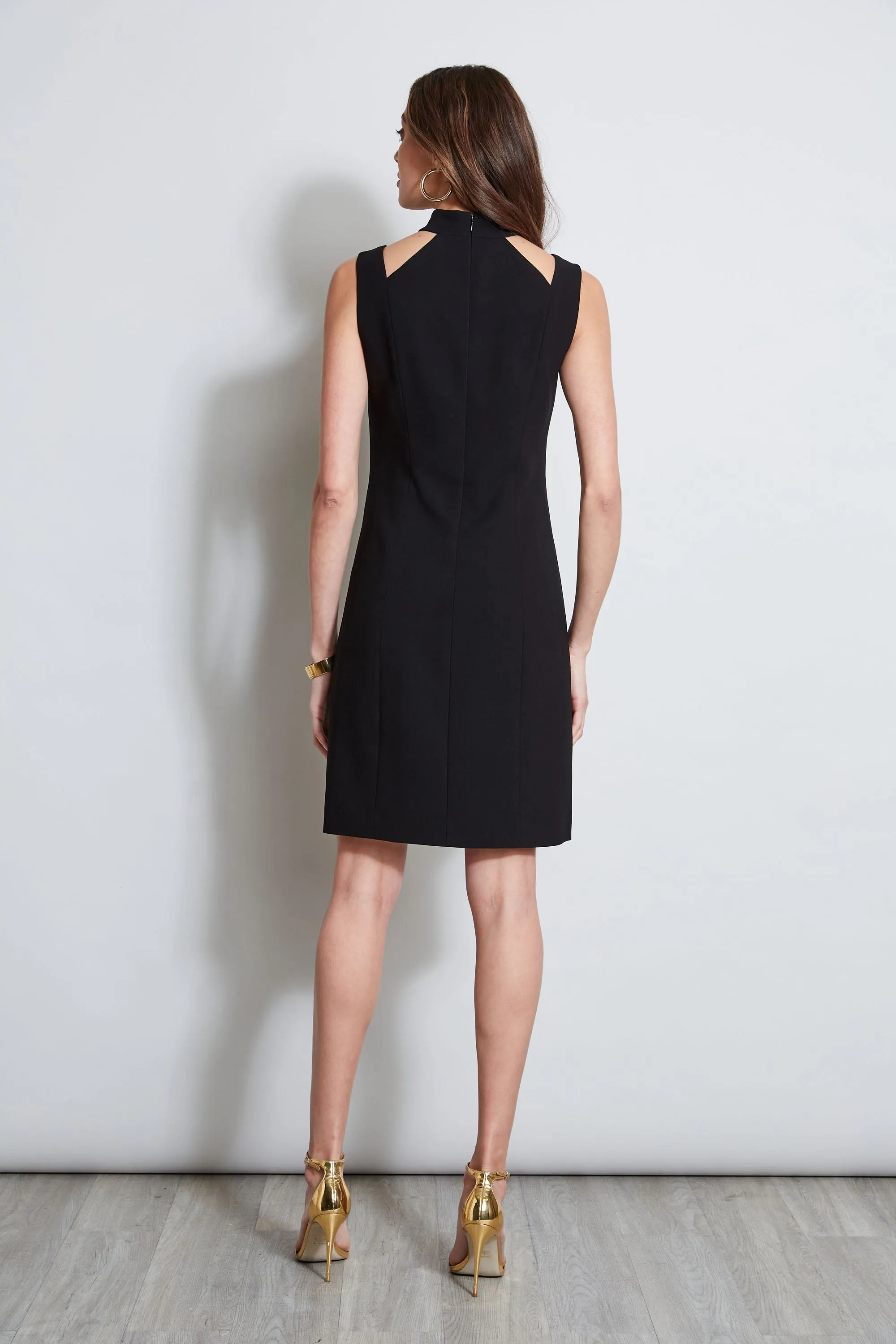 Mock Neck Cut Out Dress