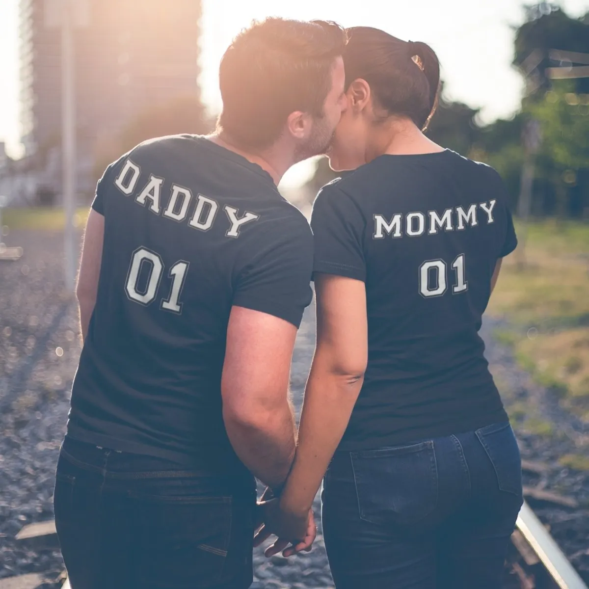 Mommy And Daddy 01 Matching T-Shirts