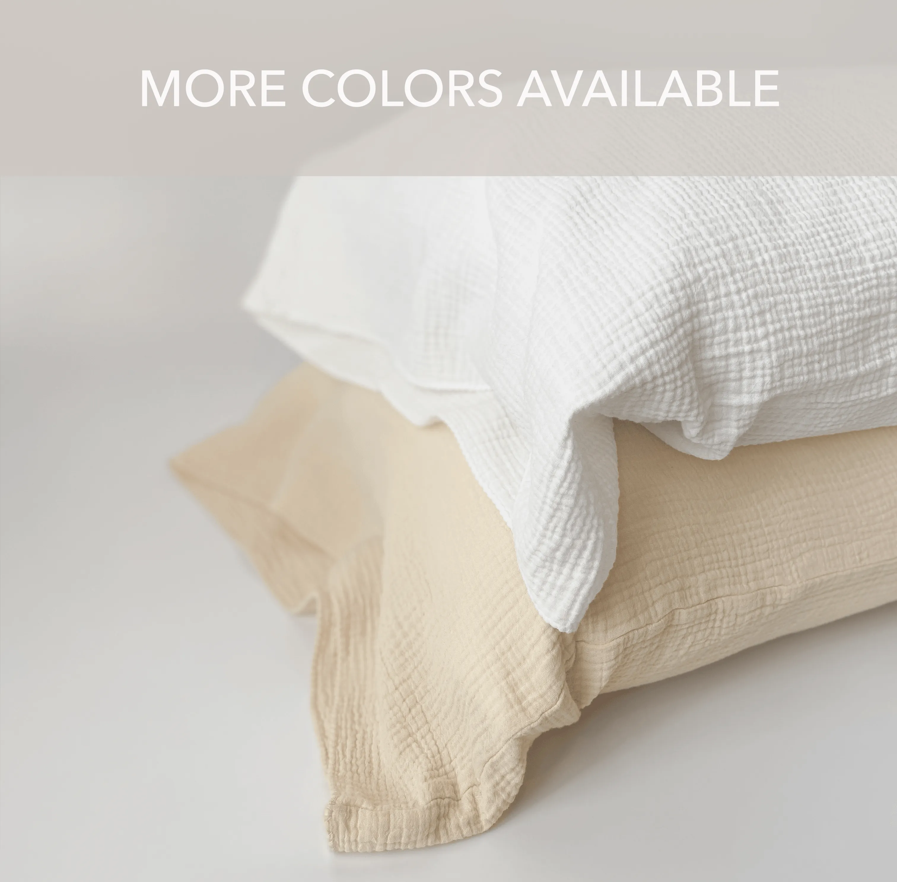 Muslin Gauze Pillowcase - More Colors Available