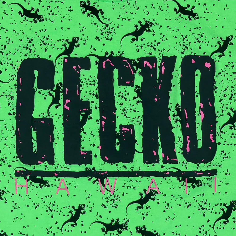 Neon Green Forever Gecko Puffed Lava Tee