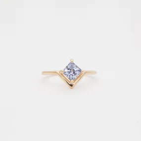 Nestled Princess Cut Sapphire Ring