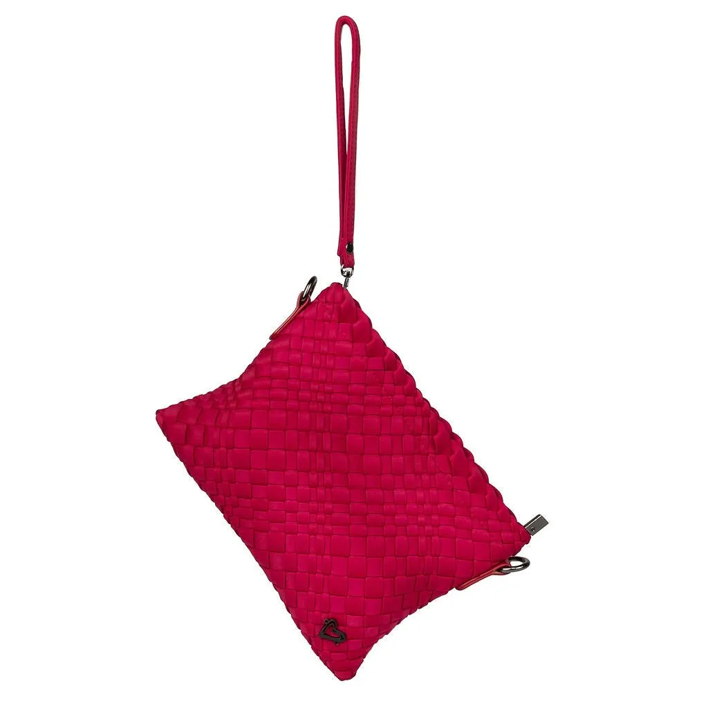 NEW: Charlotte Woven Crossbody - Cranberry Red