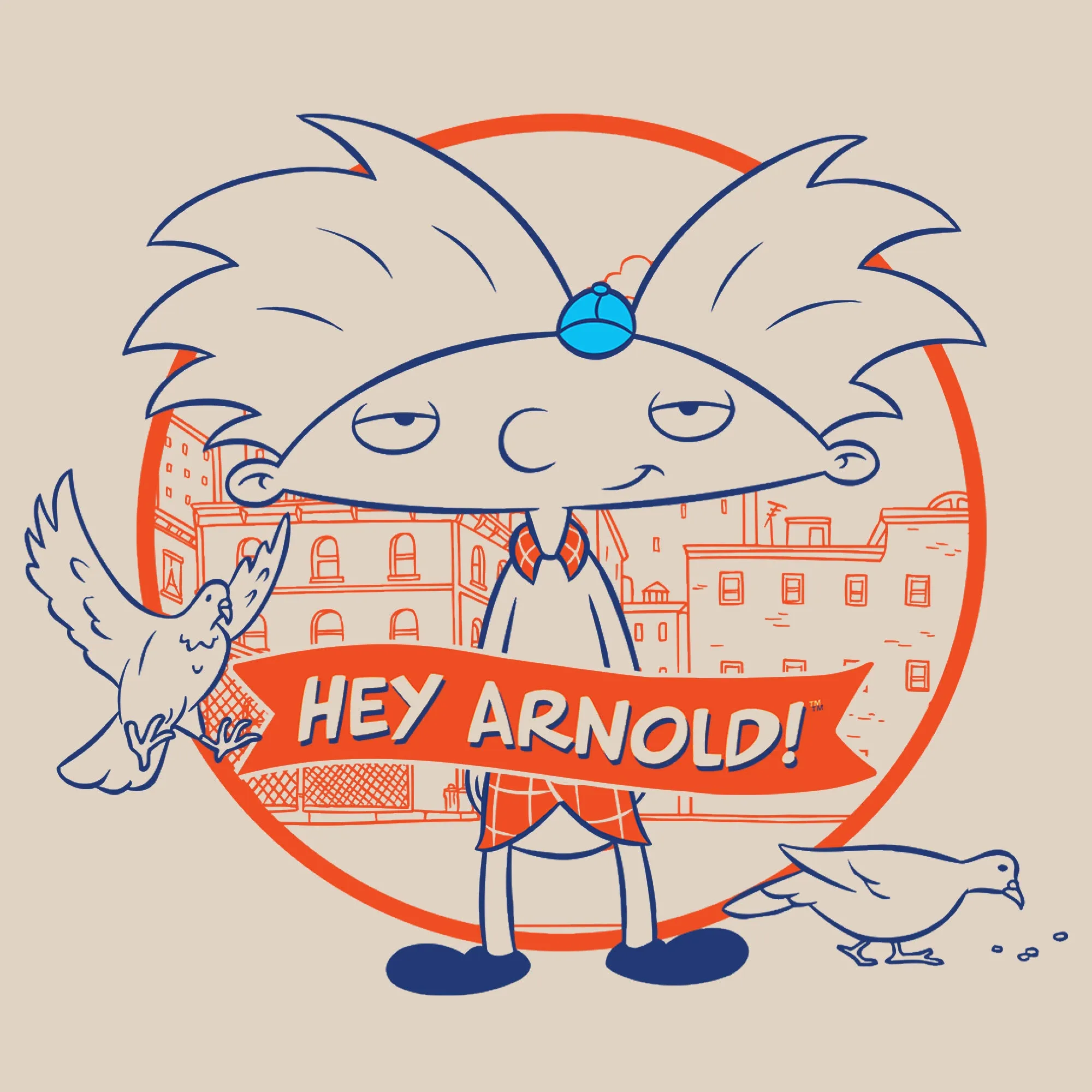 Nickelodeon - Hey Arnold! Arnold Pigeons Tee