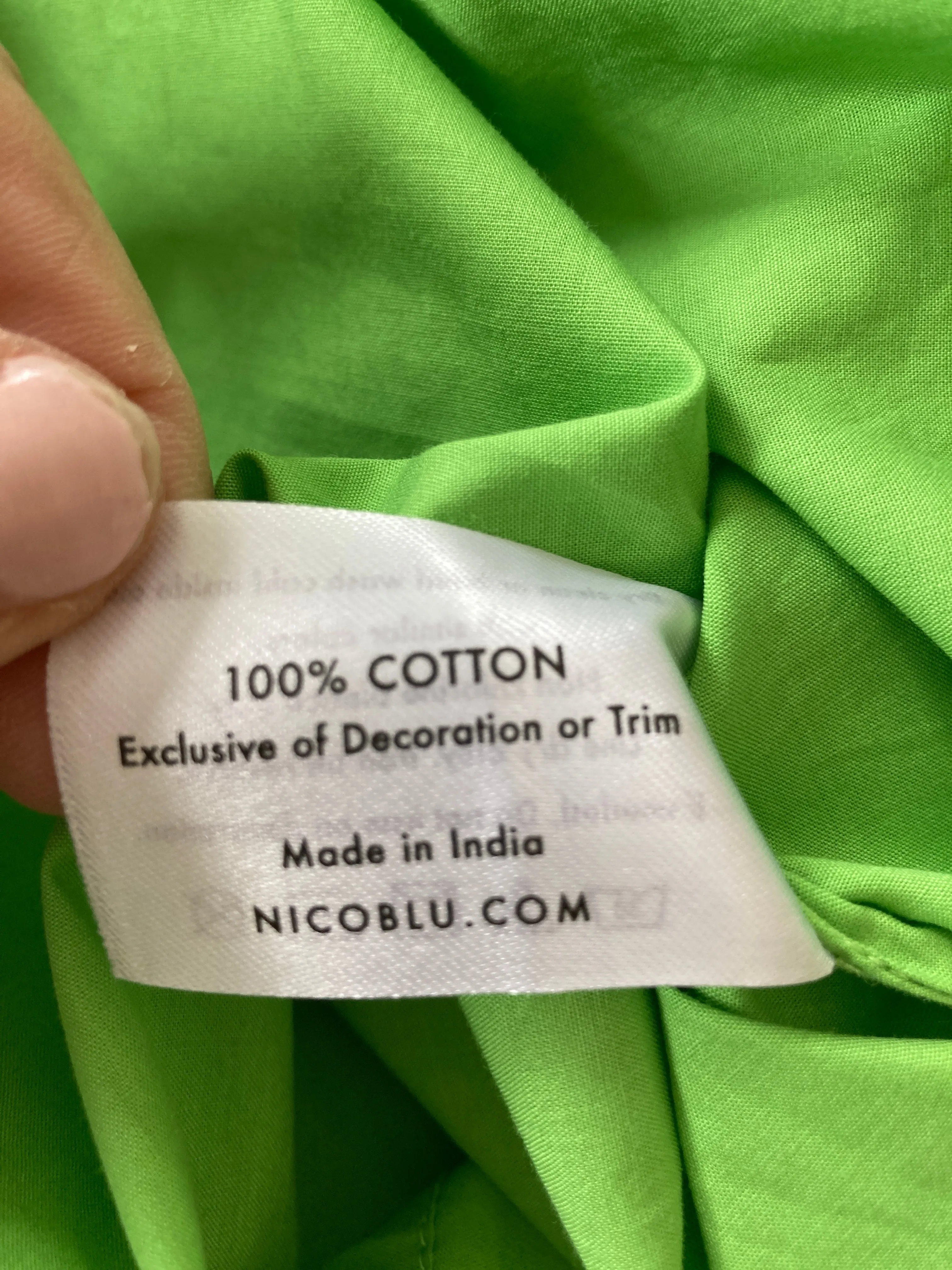 NicoBlu Madison tunic in Lime Green, 1X