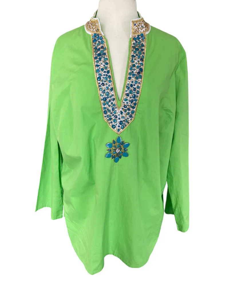 NicoBlu Madison tunic in Lime Green, 1X