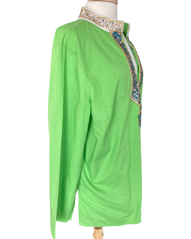 NicoBlu Madison tunic in Lime Green, 1X