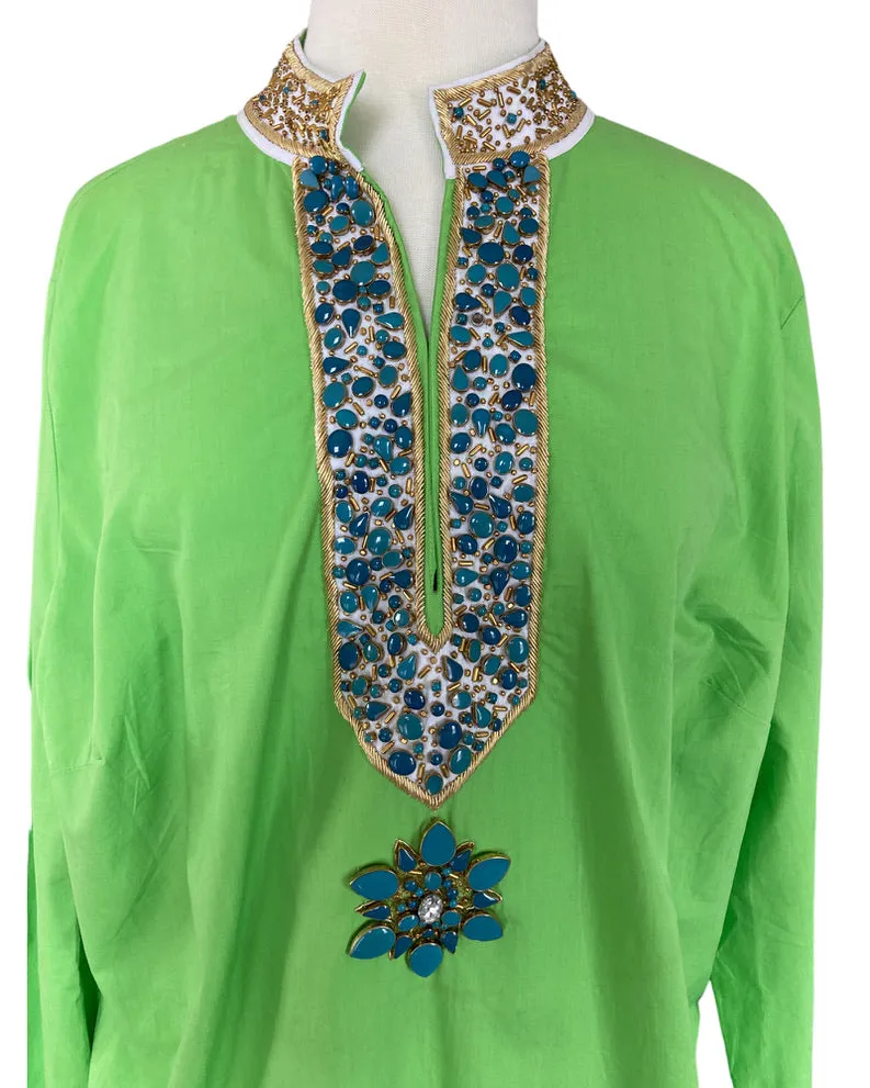 NicoBlu Madison tunic in Lime Green, 1X