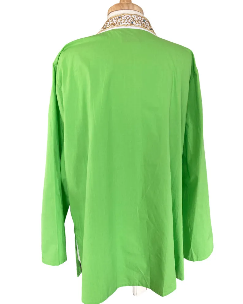 NicoBlu Madison tunic in Lime Green, 1X