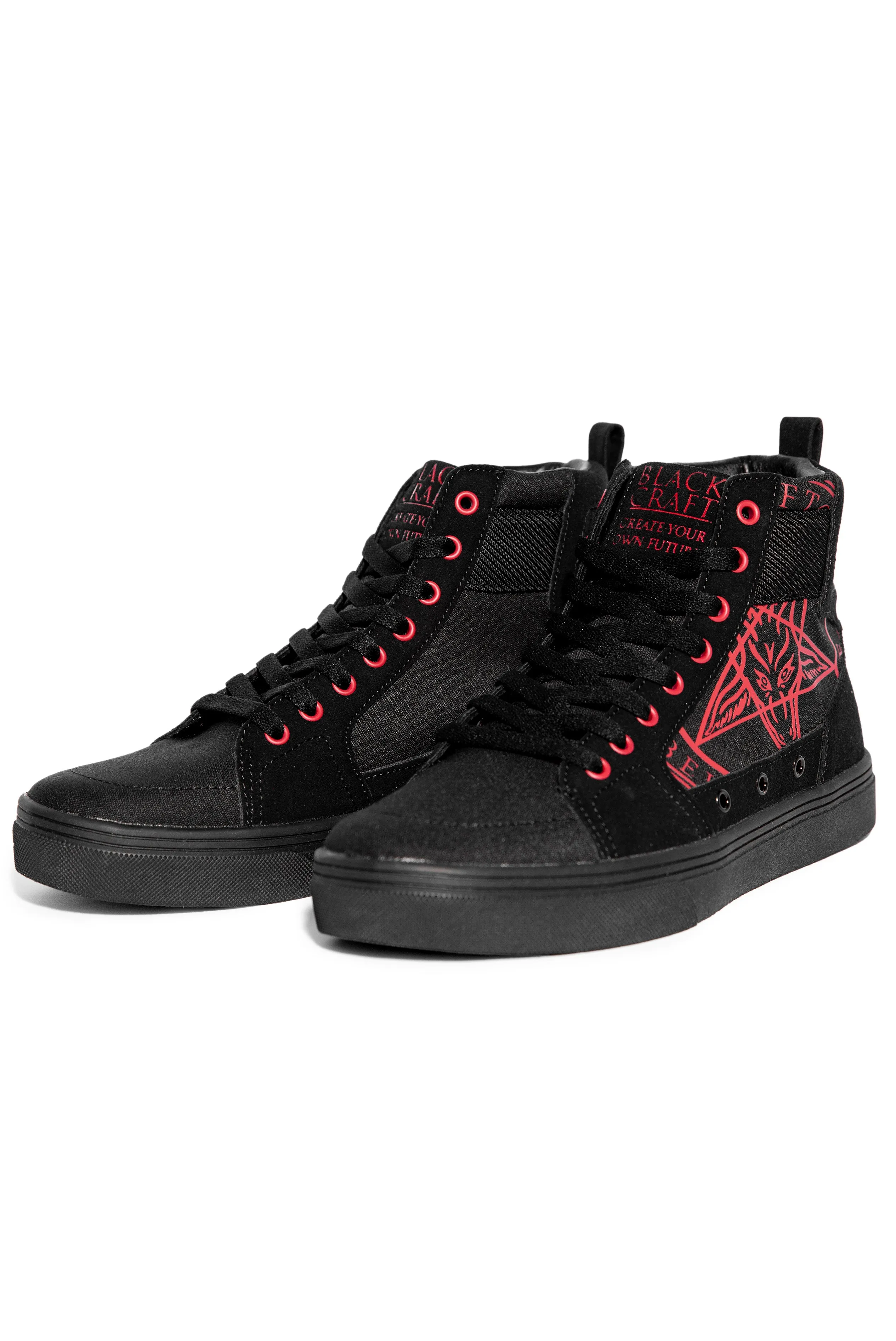 Normandy - Red/Black  High Top Sneaker