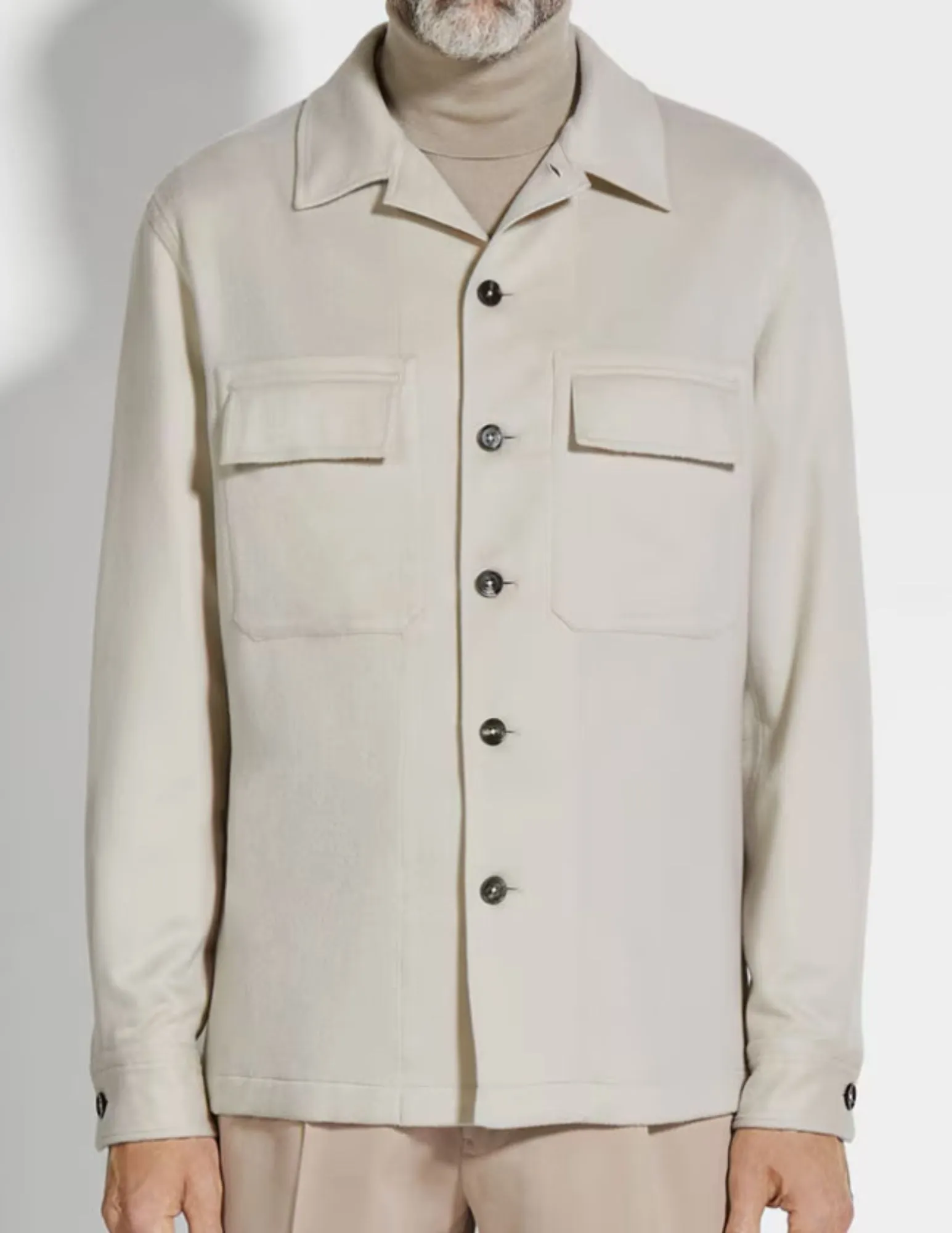 Oasi Cashmere Overshirt | Tan