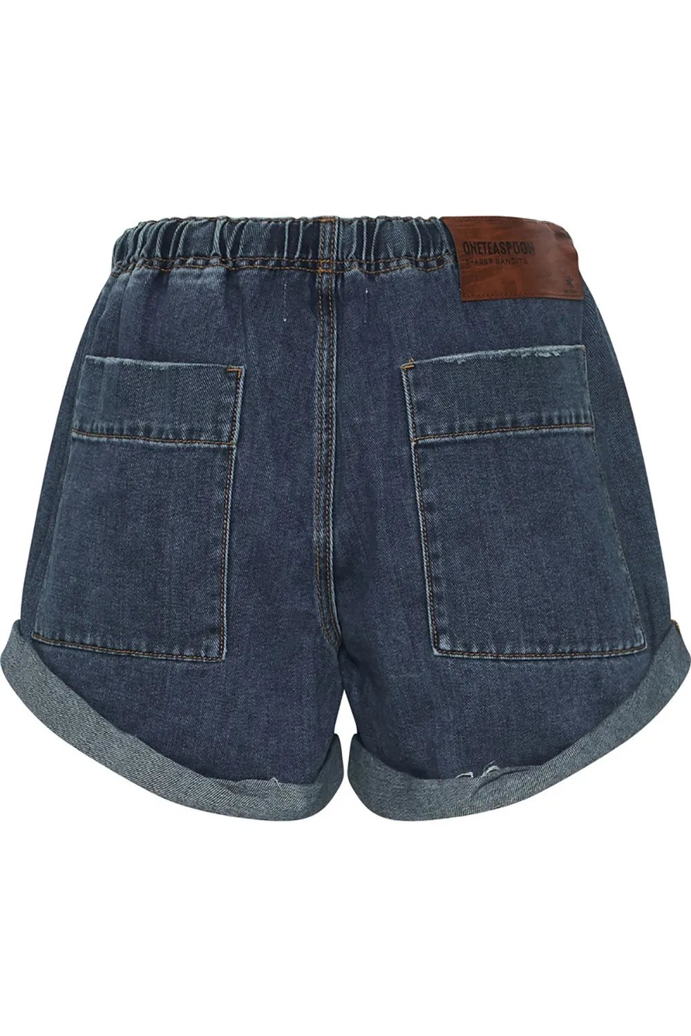 One Teaspoon Shabby Bandit Denim Short in Rodeo Blue