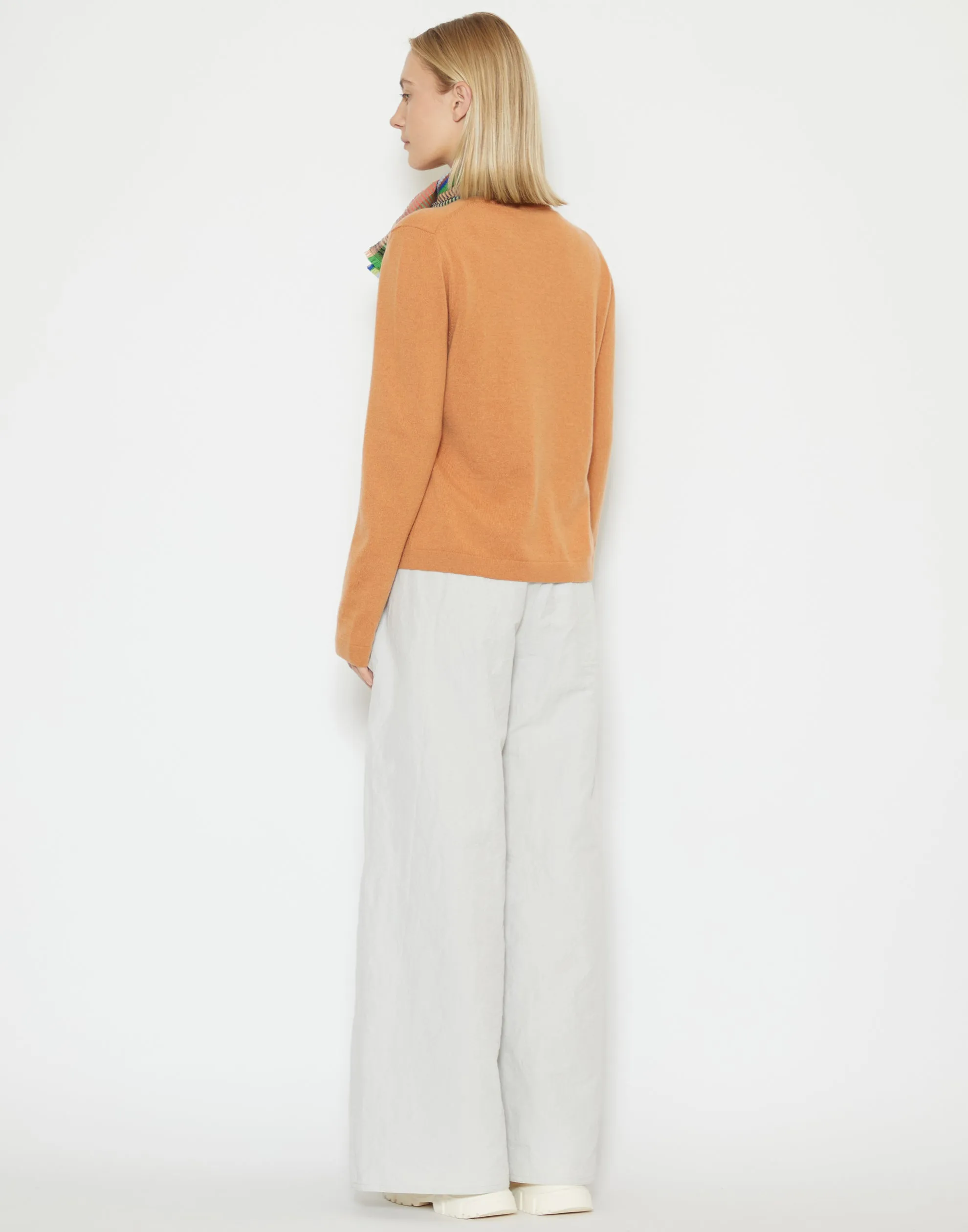 Orange Cashmere Queen Pullover