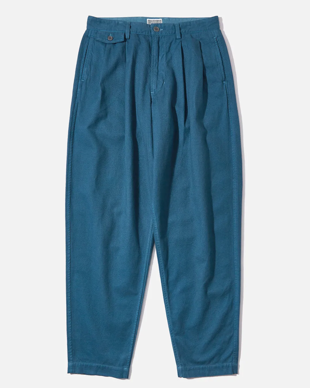 Overdye Two Tuck Pants - Blue