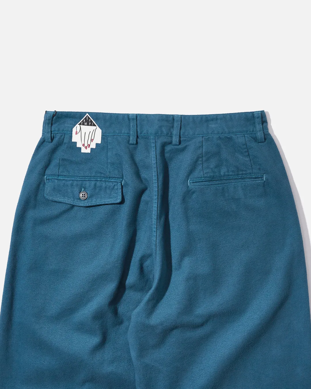 Overdye Two Tuck Pants - Blue