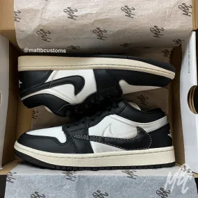 Panda Reverse Swoosh - Jordan 1 Low | UK 5 Womens