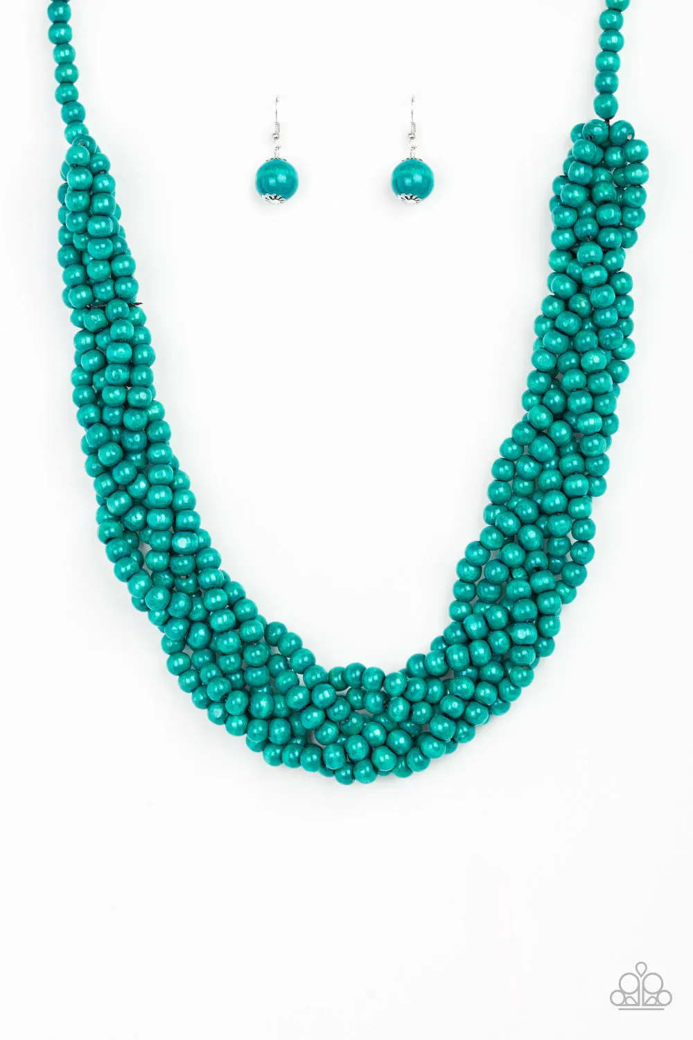 Paparazzi Accessories  - Tahiti Tropic #N126 Box 2 -  Blue Necklace