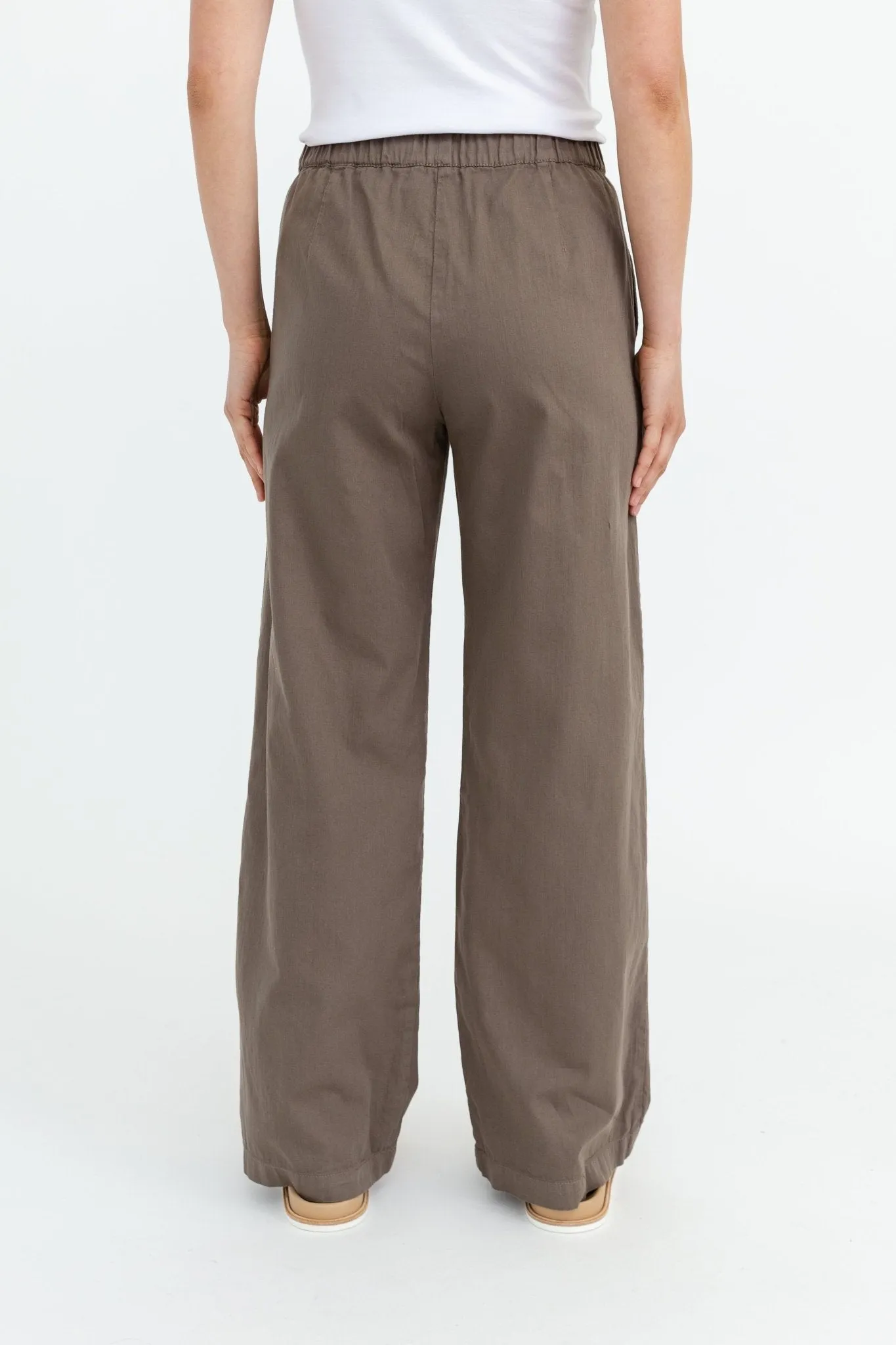 PARA WIDE LEG PANT IN SOFT GARMENT DYED COTTON