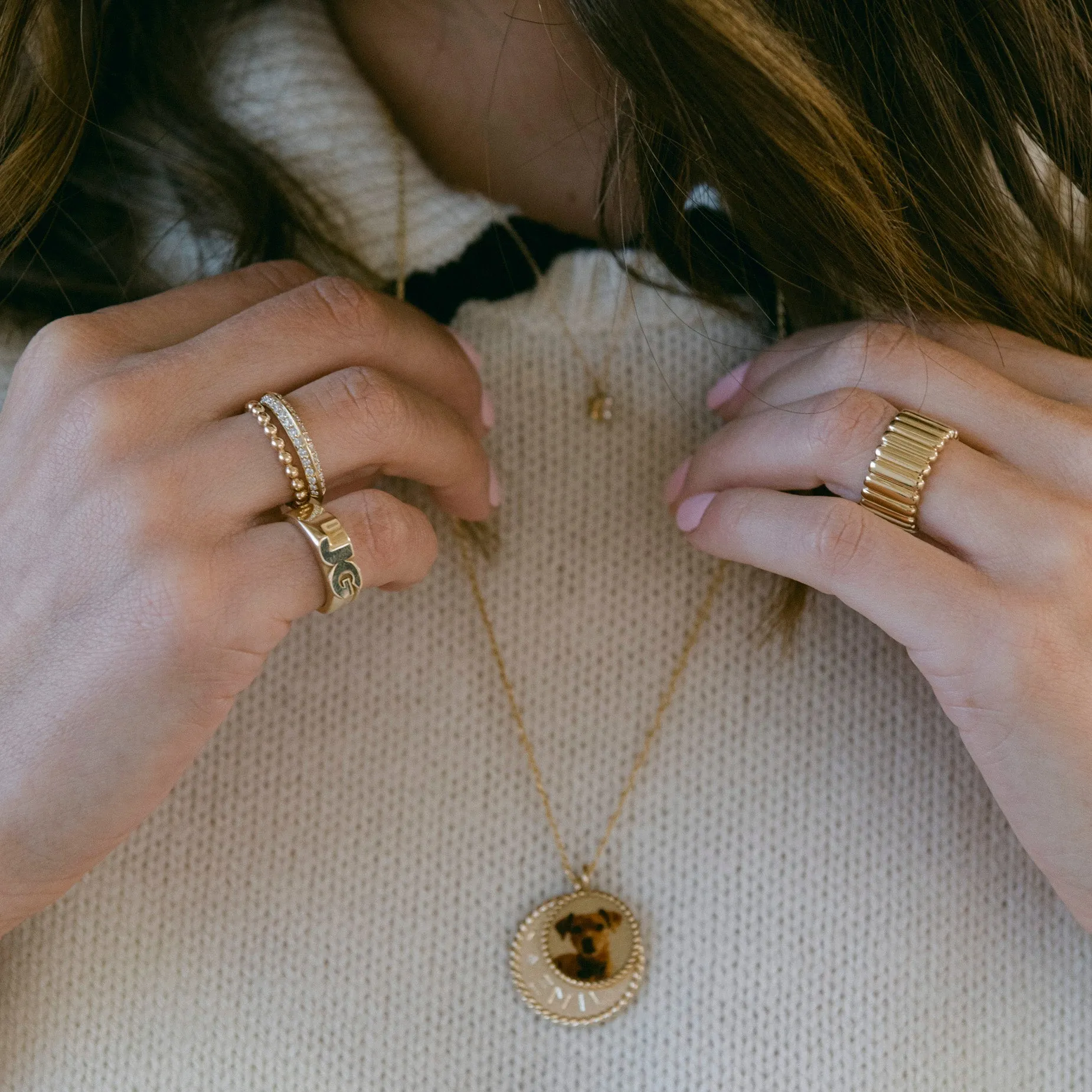 Pavé Knife Edge Ring