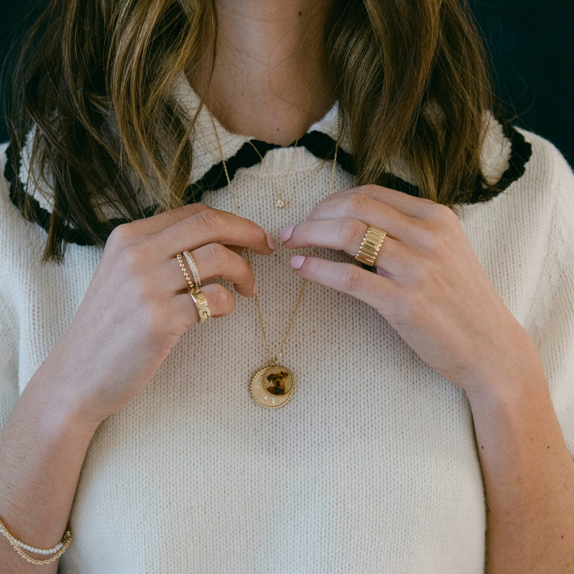 Pavé Knife Edge Ring