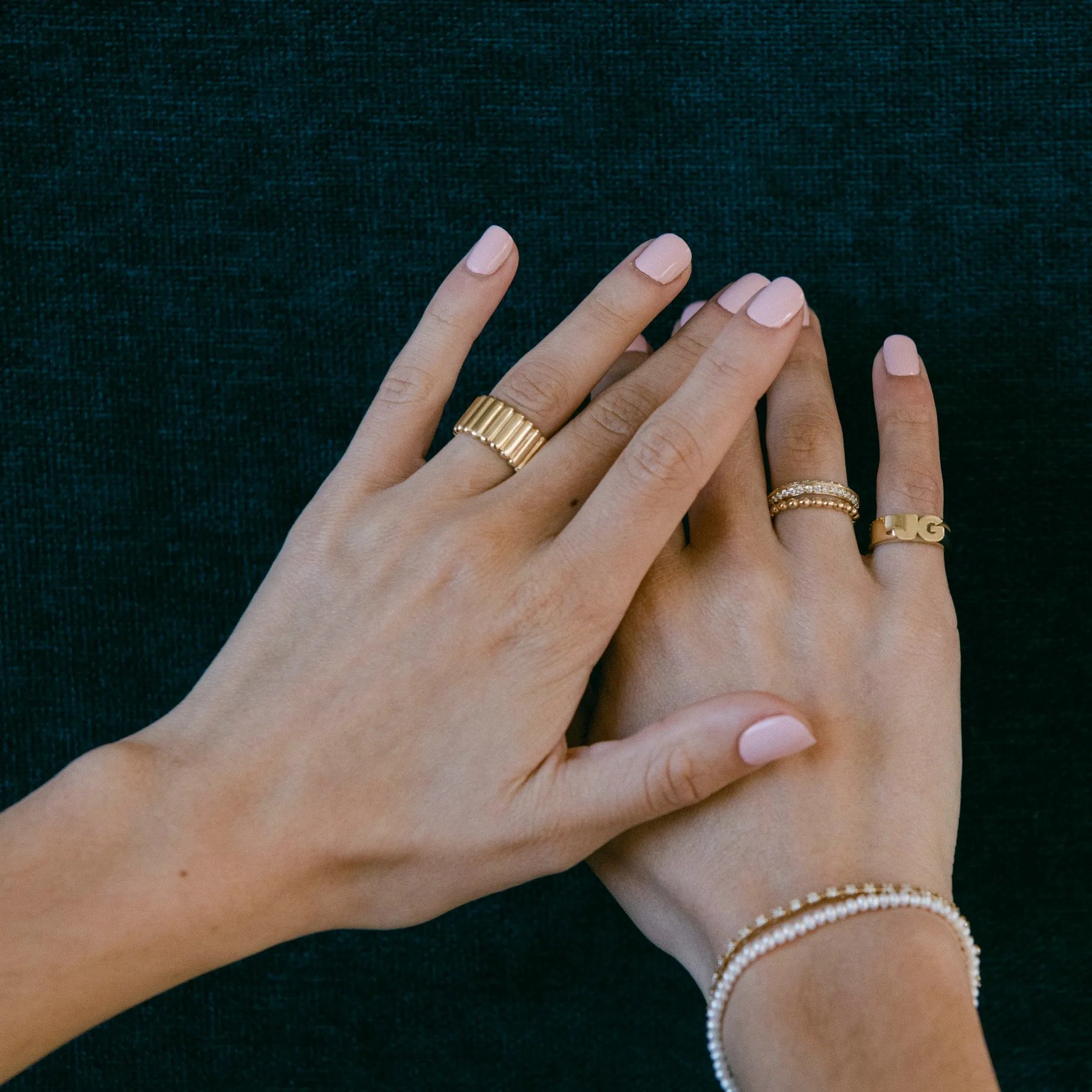 Pavé Knife Edge Ring