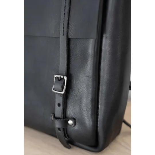 Premium Leather Noah Backpack 2.1 - Black