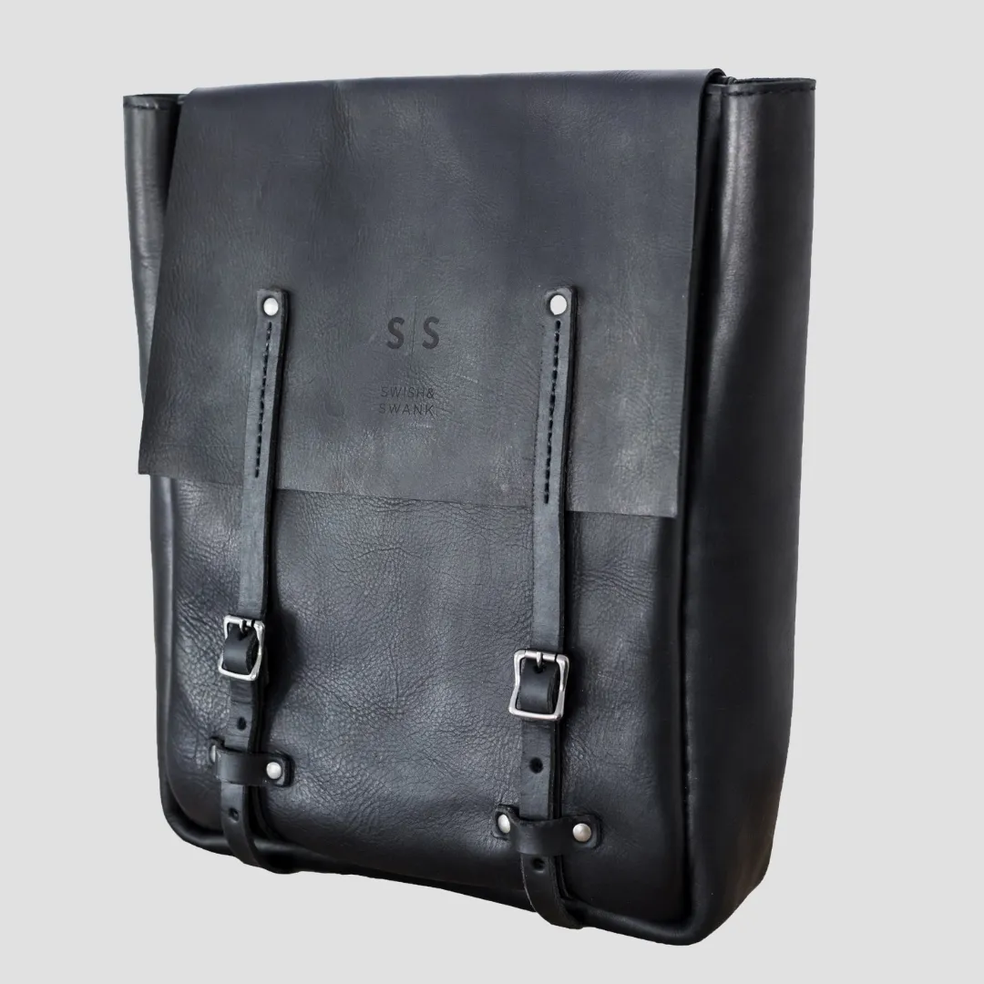 Premium Leather Noah Backpack 2.1 - Black