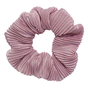 Priscilla Pleated Scrunchie in Mauve