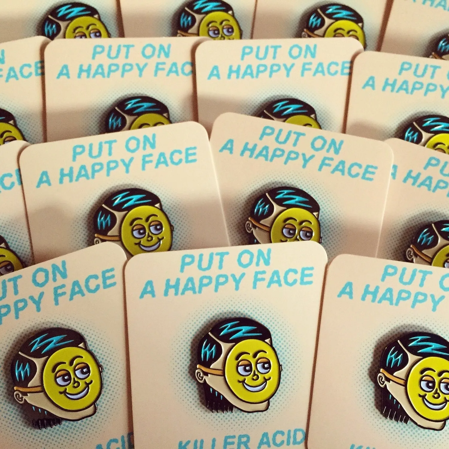 Put On a Happy Face Enamel Pin