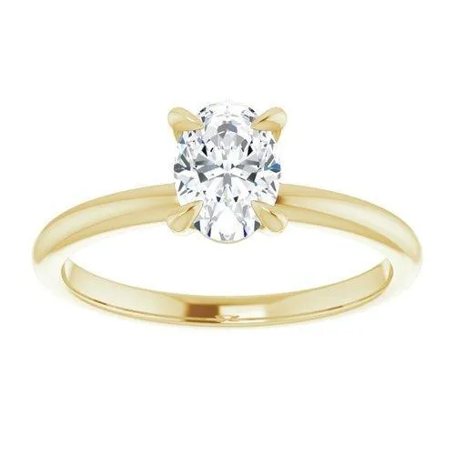 "The Olivia" 14K Solitaire Engagement Ring Semi Mount