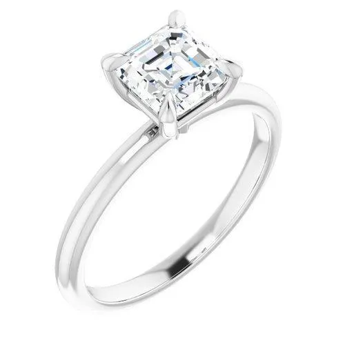 "The Olivia" 14K Solitaire Engagement Ring Semi Mount