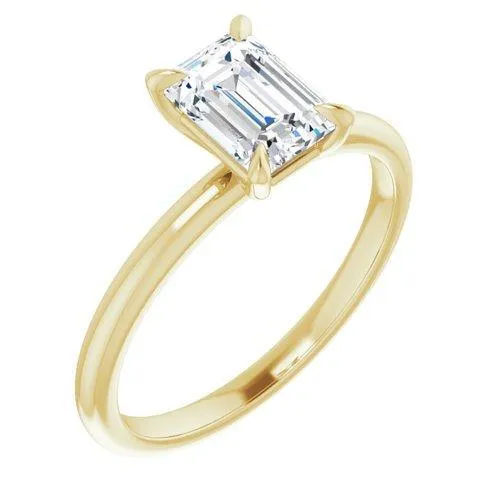 "The Olivia" 14K Solitaire Engagement Ring Semi Mount