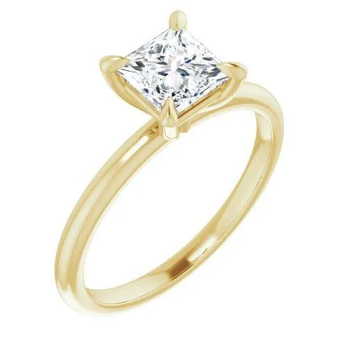 "The Olivia" 14K Solitaire Engagement Ring Semi Mount